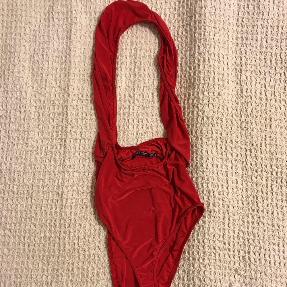 NASTY GAL RED BODYSUIT